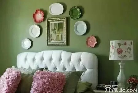 盘子装饰墙面 效果一样棒棒哒