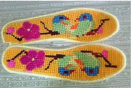 怎样绣最简单鞋垫花样图案大全