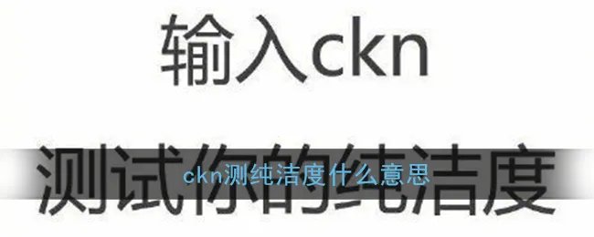 ckn测纯洁度什么意思