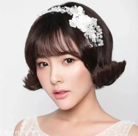 2018新娘短发发型 2018短发新娘发型图片