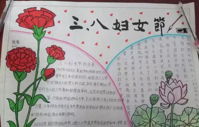 关于妇女节的手抄报图片大全
