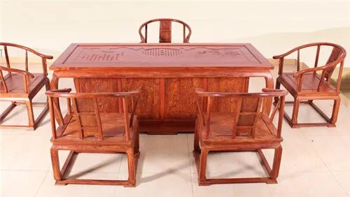 鸡翅木茶桌价格图片详解  传家之宝鸡翅木茶桌