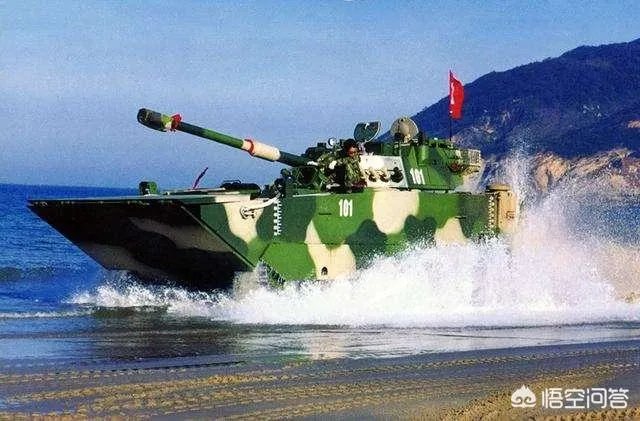 中国05式两栖步战车在海里时是否可以开炮？性能怎么样？