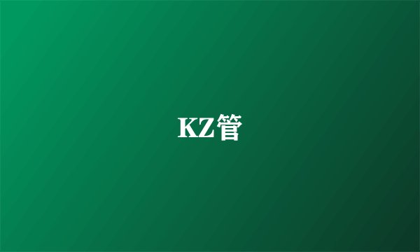 KZ管