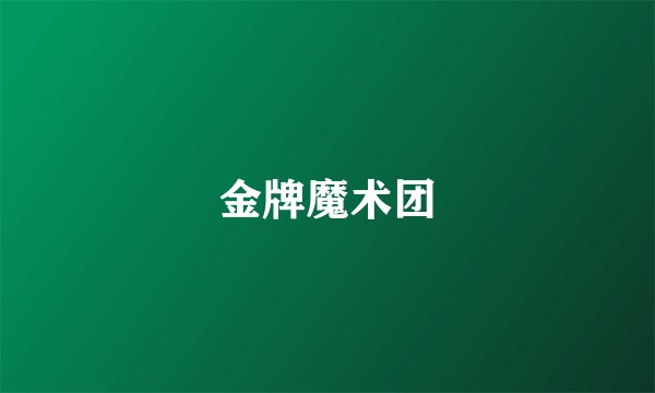 金牌魔术团