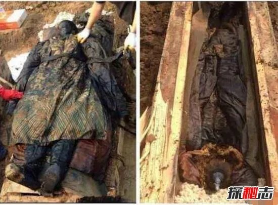神秘的河南清朝干尸,项城挖出身着清朝官服干尸/五官清晰