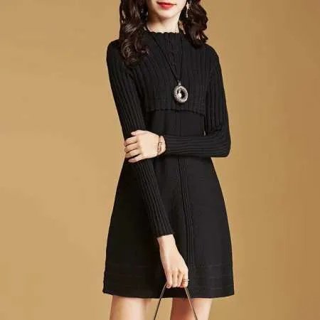 秋冬女生连衣裙该怎么穿好看?