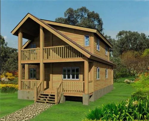 100平方防腐木屋造价