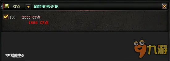 CF加特林机枪的历史和现状 CF加特林机枪简介