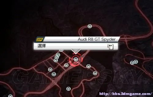 《极品飞车17：最高通缉》劫车点分布图 87个热门车位置