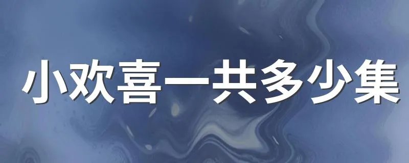 小欢喜一共多少集 小欢喜是多少集的电视剧