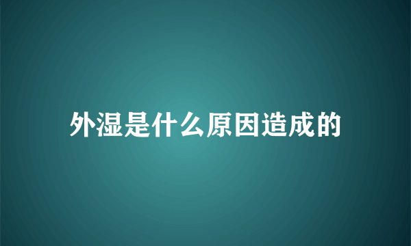 外湿是什么原因造成的