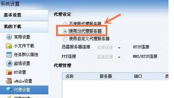 迅雷中的代理服务器应如何设置