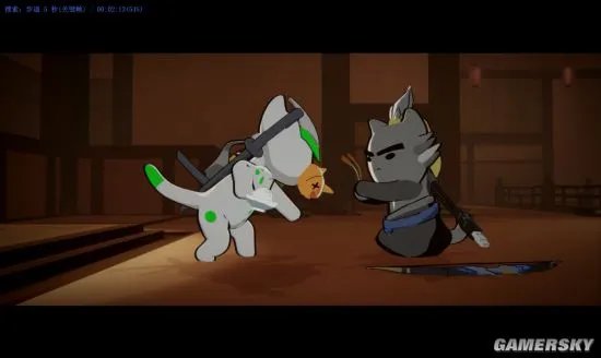 源氏喵大战半藏喵 猫星人版守望先锋“双龙”动画