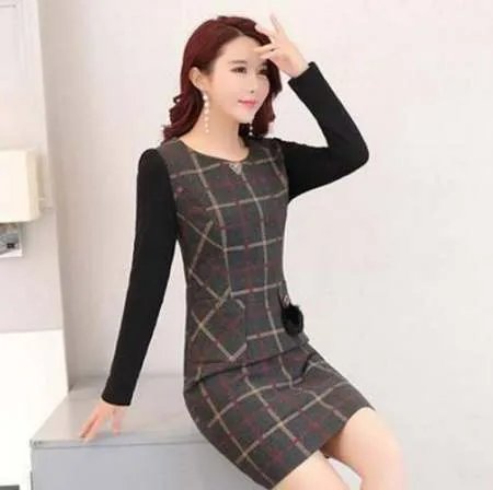 秋冬女生连衣裙该怎么穿好看?