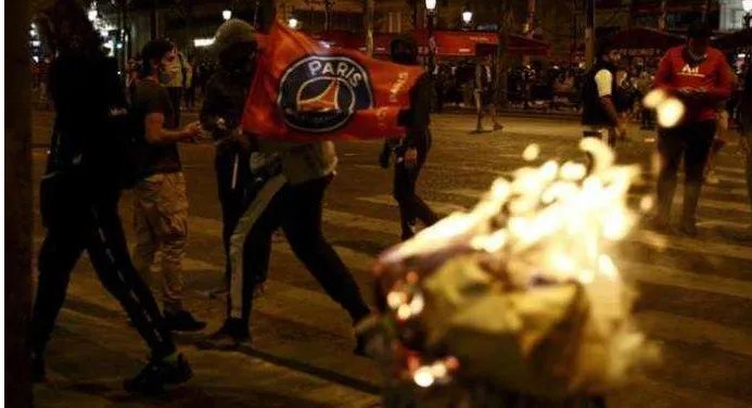 无缘欧冠奖杯巴黎爆发大规模骚乱，你如何看待？