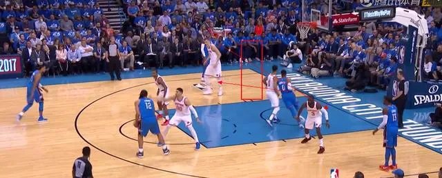 从雷霆对尼克斯的比赛来看，雷霆三巨头打出什么样的配合是最有效率的？