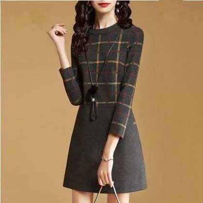 秋冬女生连衣裙该怎么穿好看?