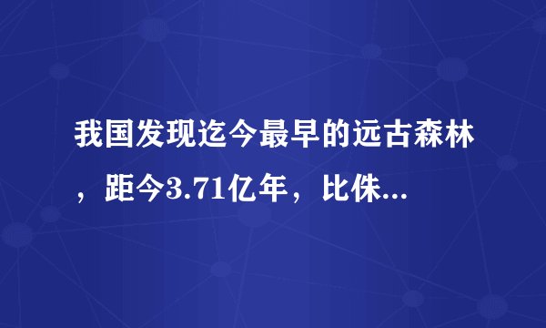 我国发现迄今最早的远古森林，距今3.71亿年，比侏罗纪早了1.7亿年，侏罗纪距今多少亿年？